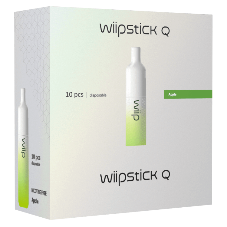 Wiipstick Q multipack 10/1, Apple, nicotine free